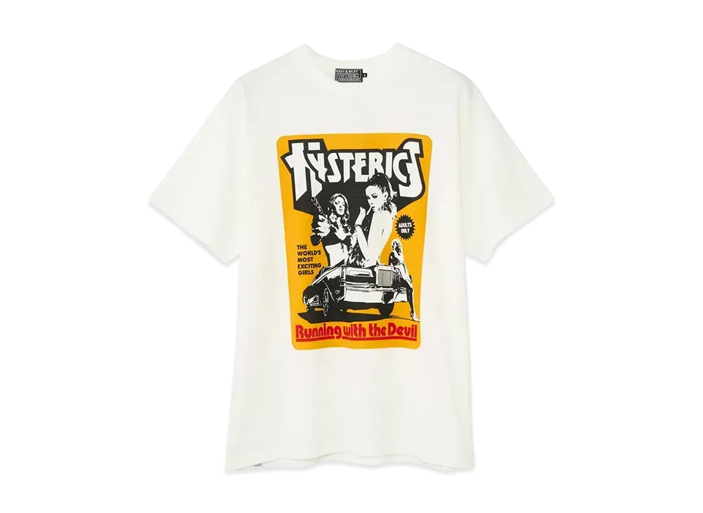 HYSTERIC GLAMOUR Hysteric Movie T-Shirt "White"