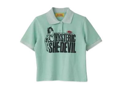 HYSTERIC GLAMOUR She Devil Polo Shirt "Green"