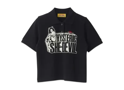 HYSTERIC GLAMOUR She Devil Polo Shirt "Black"