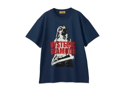 HYSTERIC GLAMOUR Light My Fire Oversized T-Shirt "Navy"