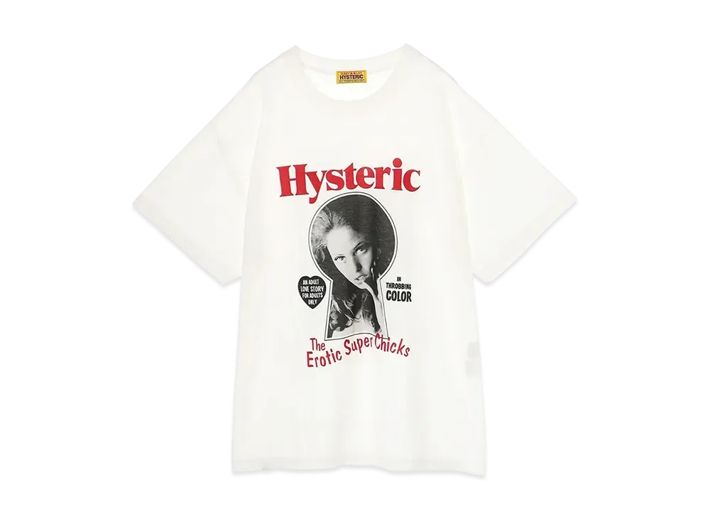 HYSTERIC GLAMOUR Erotic Chicks Oversized T-Shirt "White"