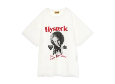HYSTERIC GLAMOUR Erotic Chicks Oversized T-Shirt "White"