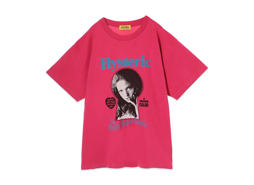 HYSTERIC GLAMOUR Erotic Chicks Oversized T-Shirt "Pink"