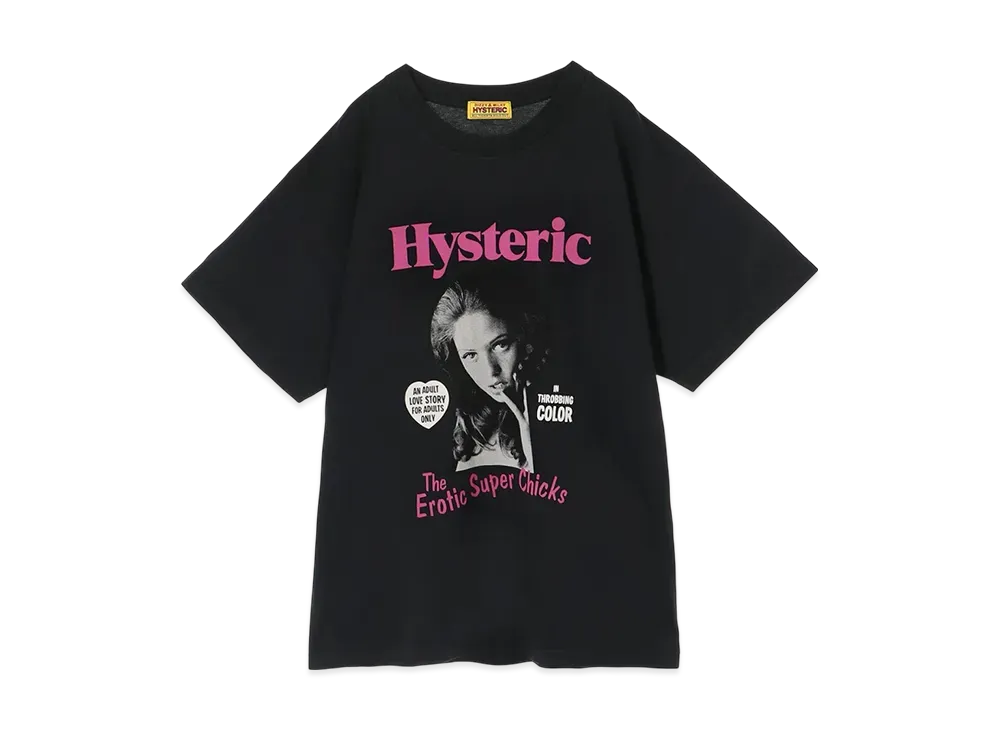 HYSTERIC GLAMOUR Erotic Chicks Oversized T-Shirt "Black"