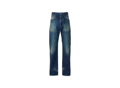 HYSTERIC GLAMOUR HRA Processed WW2 Straight Denim Pants "Dark Indigo Blue"