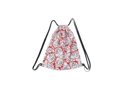 HYSTERIC GLAMOUR HG Label Pattern Knapsack "Red"