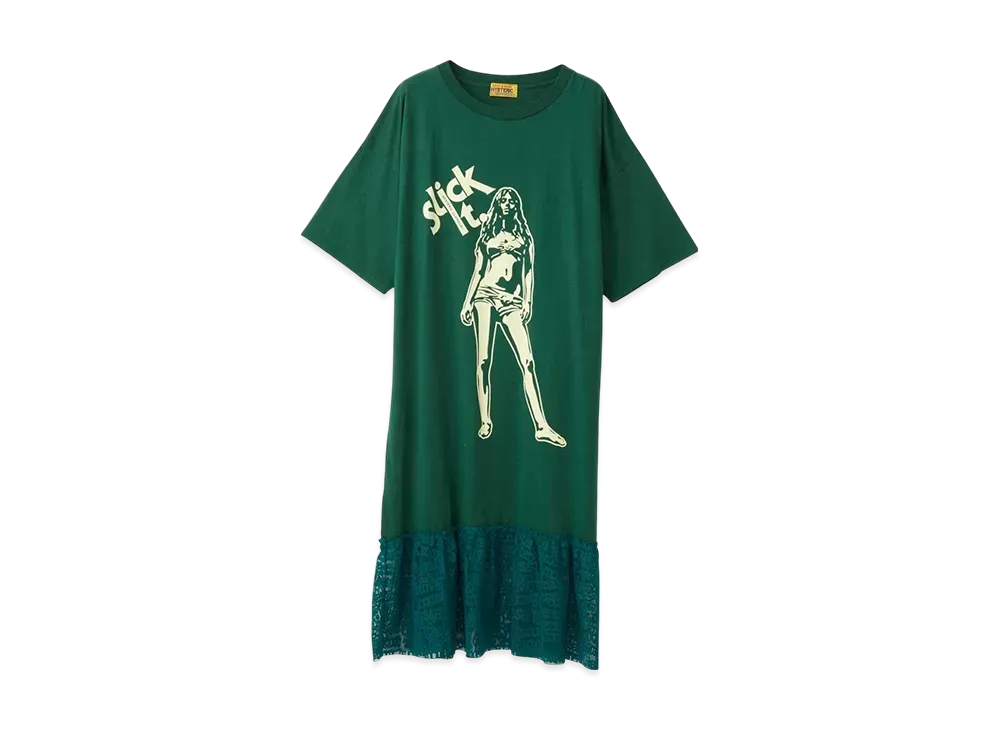 HYSTERIC GLAMOUR Slick It Dress "Green"