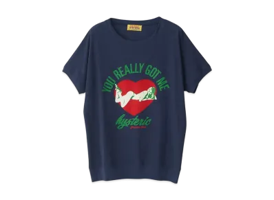 HYSTERIC GLAMOUR Music Lover T-Shirt "Navy"