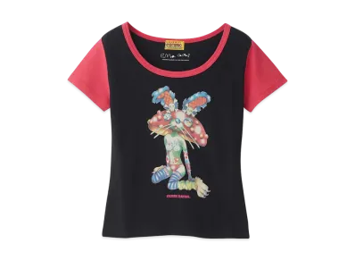 HYSTERIC GLAMOUR Emma/Lazy Mushroom Chibi T-Shirt "Black"