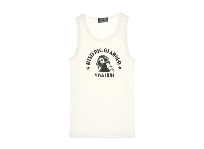 HYSTERIC GLAMOUR Viva1984 Tank Top "White"