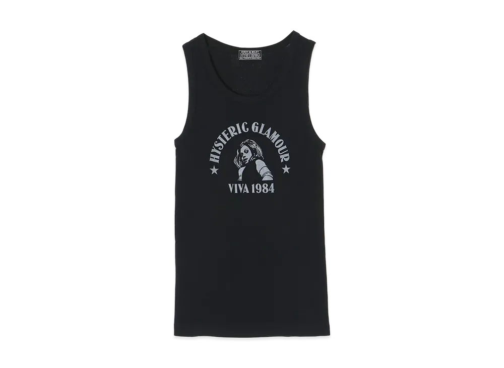 HYSTERIC GLAMOUR Viva1984 Tank Top "Black"