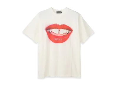 HYSTERIC GLAMOUR Terry Richardson Special Order/Gaptooth Smile T-Shirt "White"