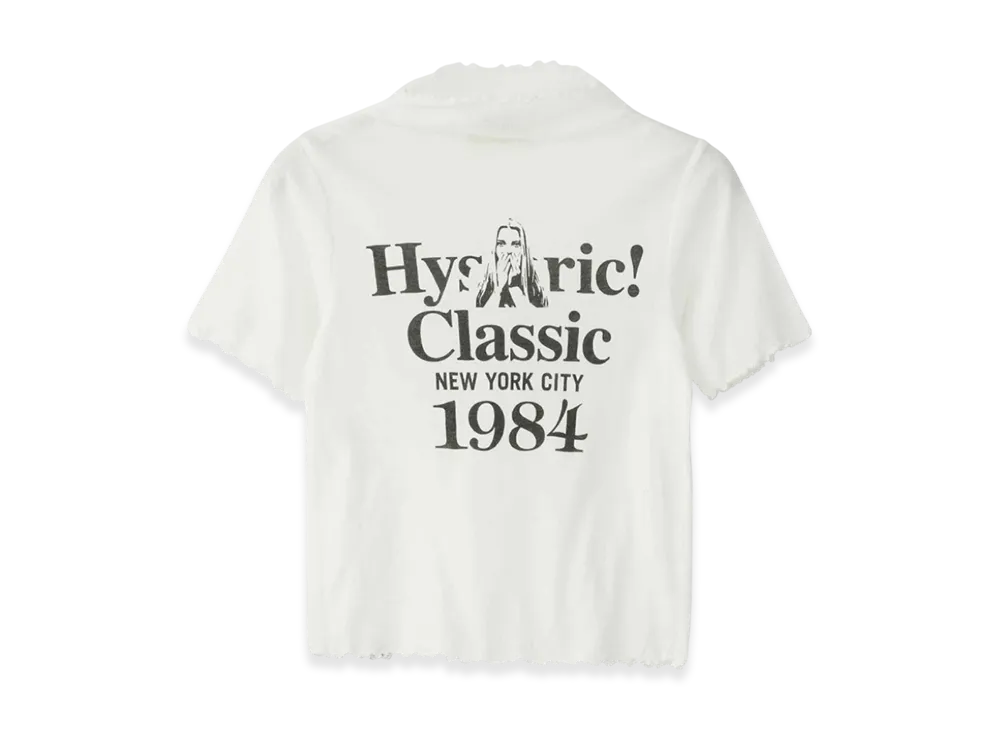 HYSTERIC GLAMOUR Classic 1984 High Neck T-Shirt "White"