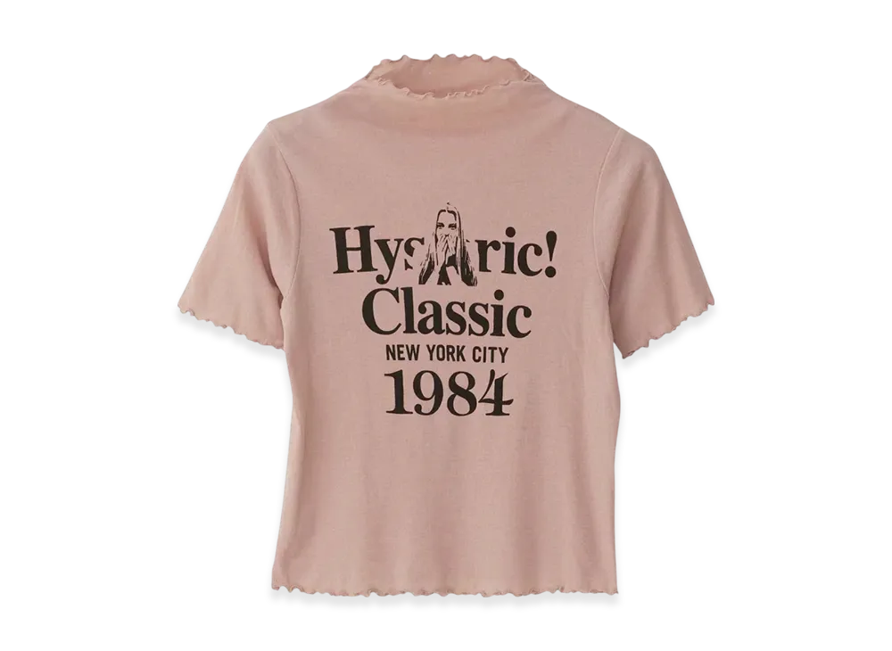 HYSTERIC GLAMOUR Classic 1984 High Neck T-Shirt "Pink"