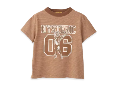 HYSTERIC GLAMOUR Number 6 Short T-Shirt "Brown"