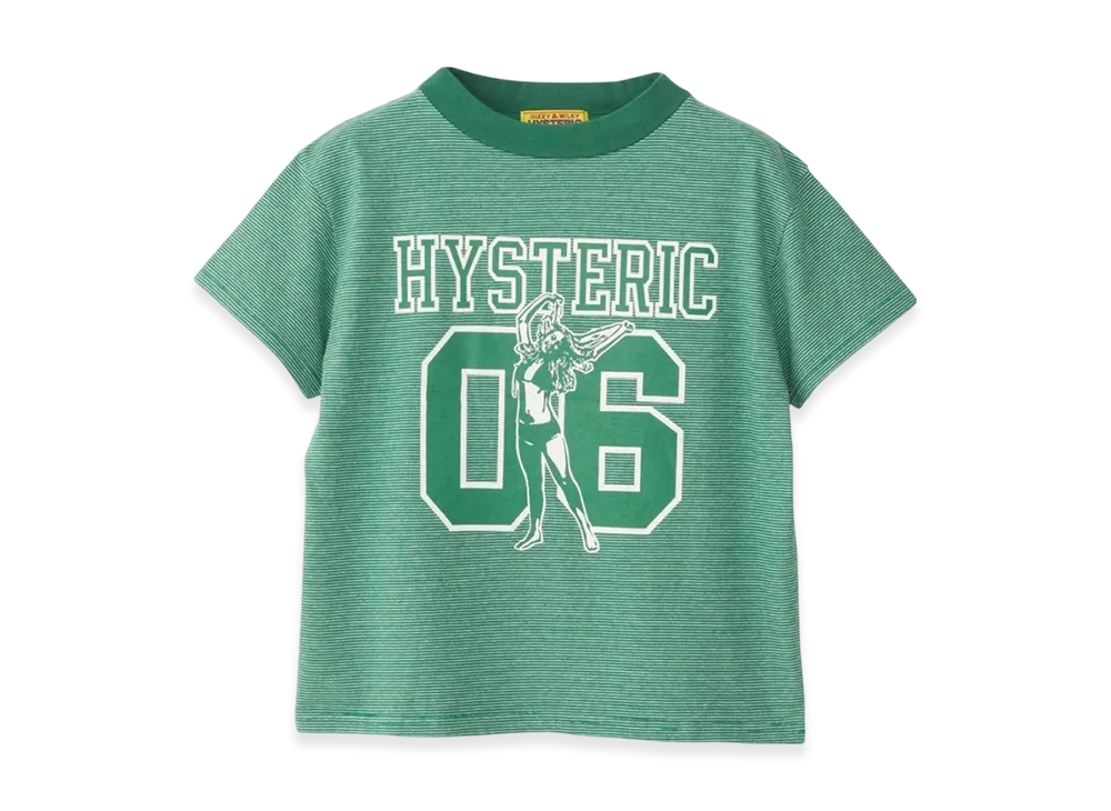 HYSTERIC GLAMOUR Number 6 Short T-Shirt "Green"