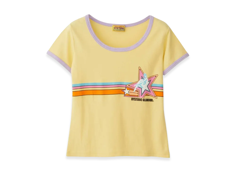 HYSTERIC GLAMOUR Star Girl Chibi T-Shirt "Yellow"