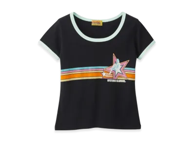 HYSTERIC GLAMOUR Star Girl Chibi T-Shirt "Black"