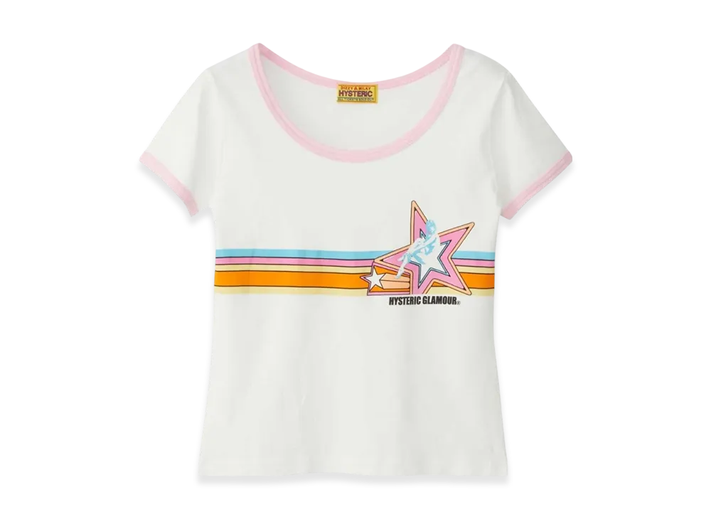 HYSTERIC GLAMOUR Star Girl Chibi T-Shirt "White"