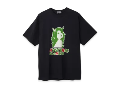 HYSTERIC GLAMOUR 2Tone Devil T-Shirt "Black"