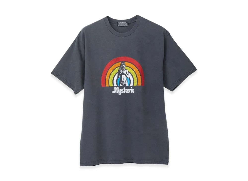 HYSTERIC GLAMOUR Rainbow T-Shirt "Black"