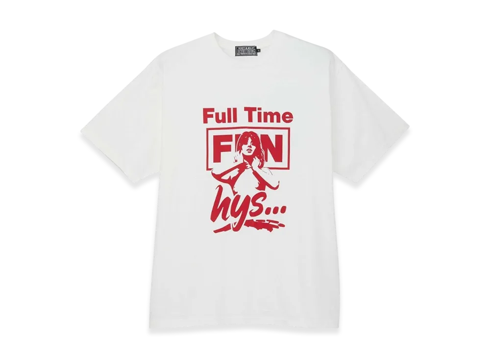 HYSTERIC GLAMOUR Full Time Fun T-Shirt "White"