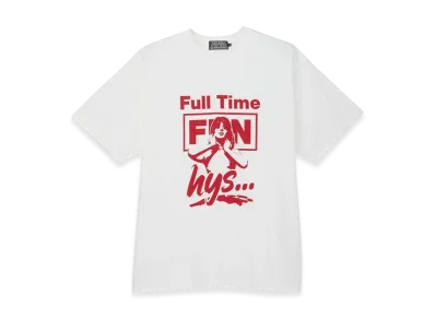 HYSTERIC GLAMOUR Full Time Fun T-Shirt "White"