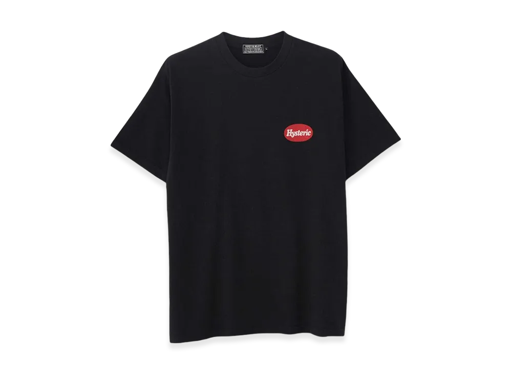 HYSTERIC GLAMOUR Graffiti Girl T-Shirt "Black"