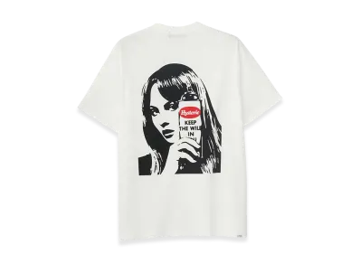 HYSTERIC GLAMOUR Graffiti Girl T-Shirt "White"