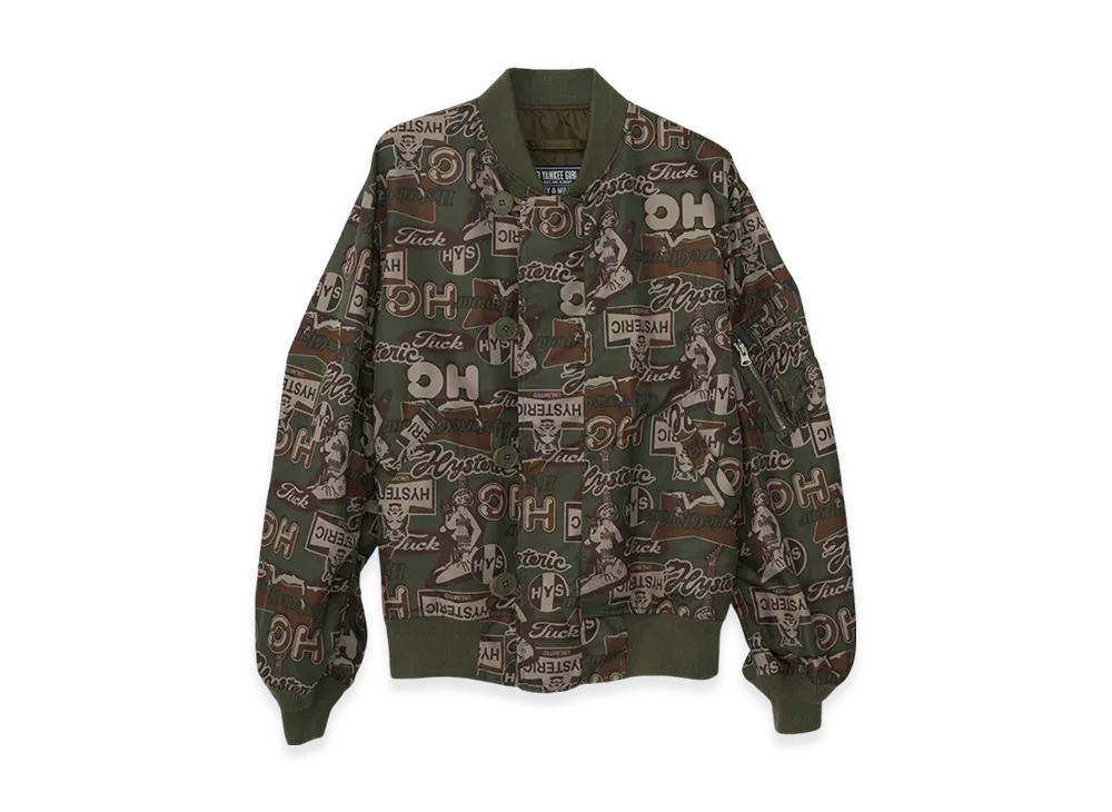 HYSTERIC GLAMOUR Flight Jacket "Khaki"