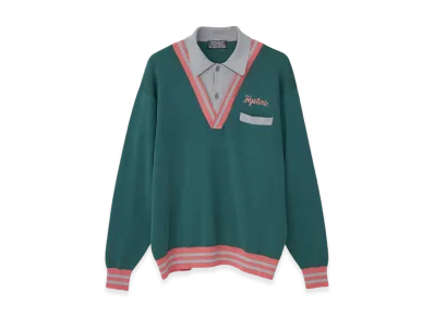 HYSTERIC GLAMOUR Hysteric Embroidered Collared Sweater "Green"