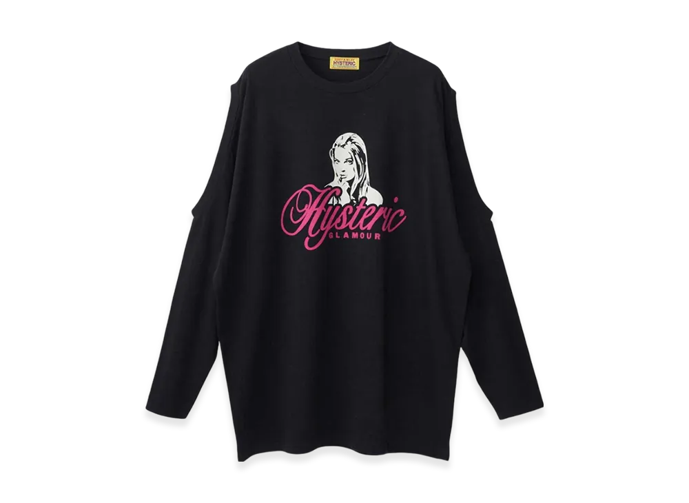HYSTERIC GLAMOUR Naughty Girl Oversized T-Shirt "Black"