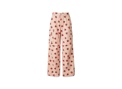 HYSTERIC GLAMOUR Skull Berry Pattern Cargo Pants "Pink"