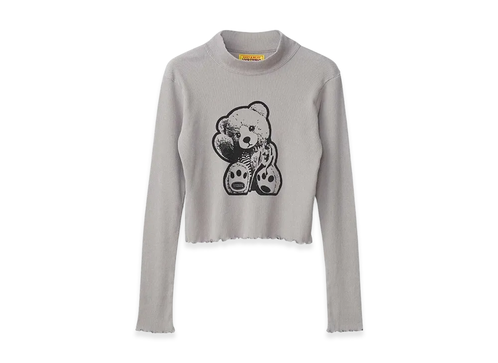 HYSTERIC GLAMOUR Lady Bear Short T-Shirt "Gray"
