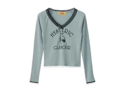 HYSTERIC GLAMOUR Hysteric Angel Short T-Shirt "Blue"