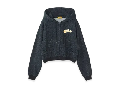 HYSTERIC GLAMOUR Levitated Girl Short Hoodie "Black"