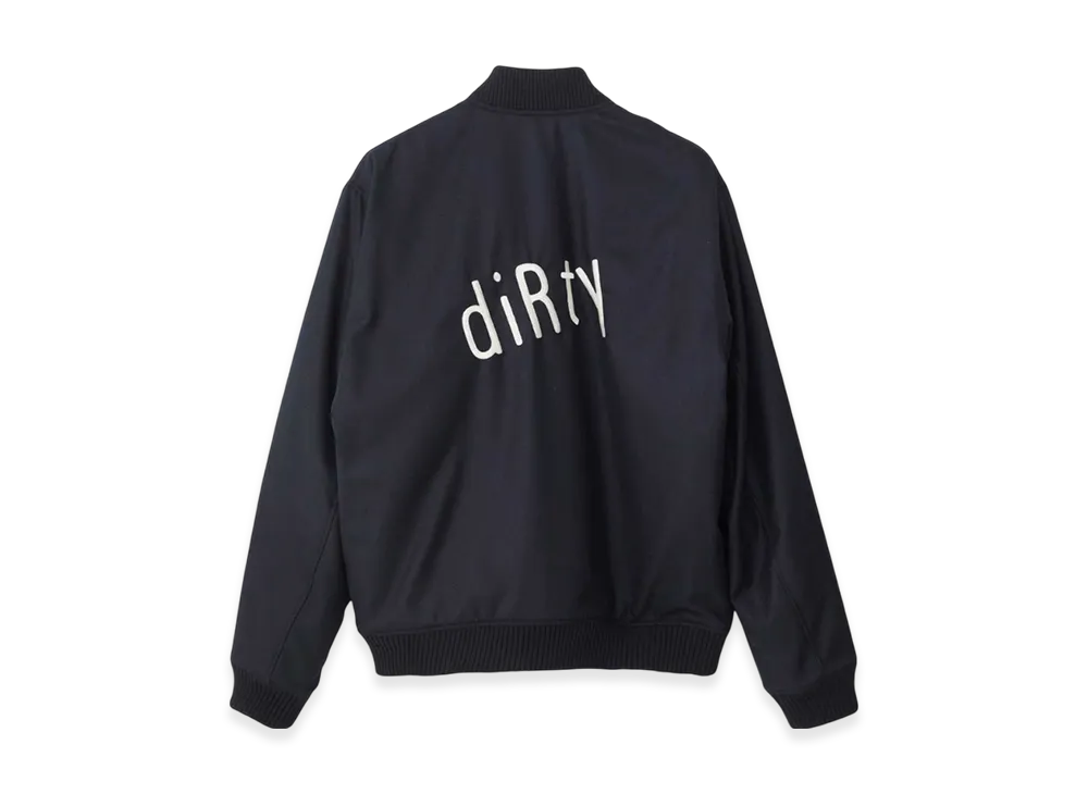 HYSTERIC GLAMOUR Sonic Youth Dirty Embroidered Rib Blouson "Black"