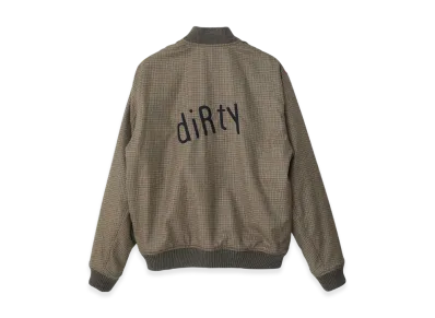 HYSTERIC GLAMOUR Sonic Youth Dirty Embroidered Rib Blouson "Brown"