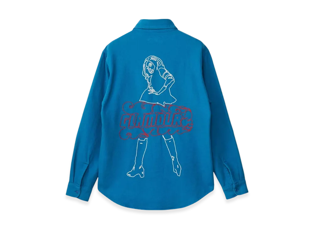 【入手困難⭐HYSTERIC GLAMOUR】青　サイケデリック　ヒスガール HYSTERIC GLAMOUR ヒステリックグラマー カーディガンヒスガール