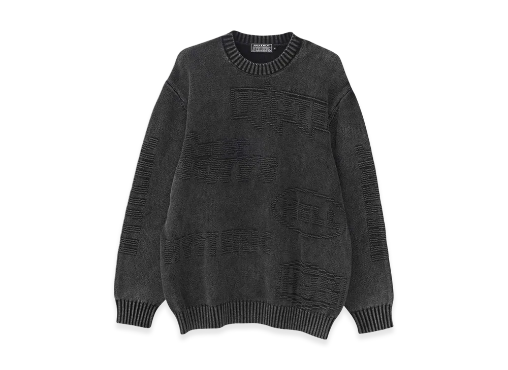 HYSTERIC GLAMOUR Original Blues Hysteric Logo Sweater "Black"