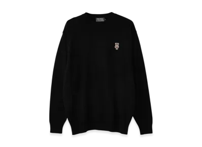HYSTERIC GLAMOUR Bear Youth Patch Sweater "Black"