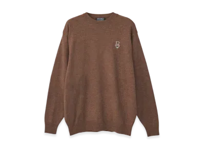 HYSTERIC GLAMOUR Bear Youth Patch Sweater "Brown"