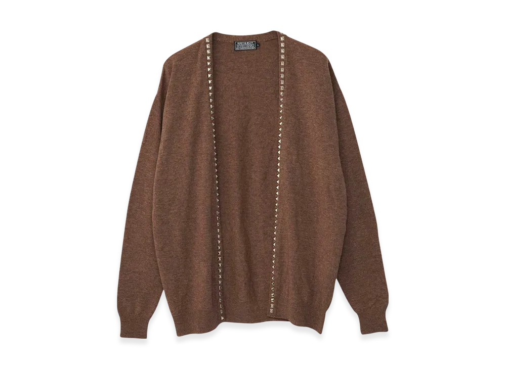 HYSTERIC GLAMOUR Studded Cardigan "Brown"