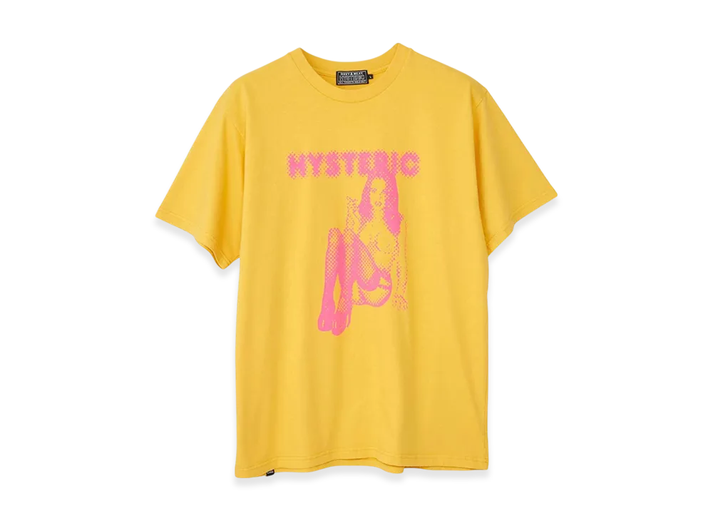HYSTERIC GLAMOUR Smoking Dot Girl T-Shirt "Yellow"