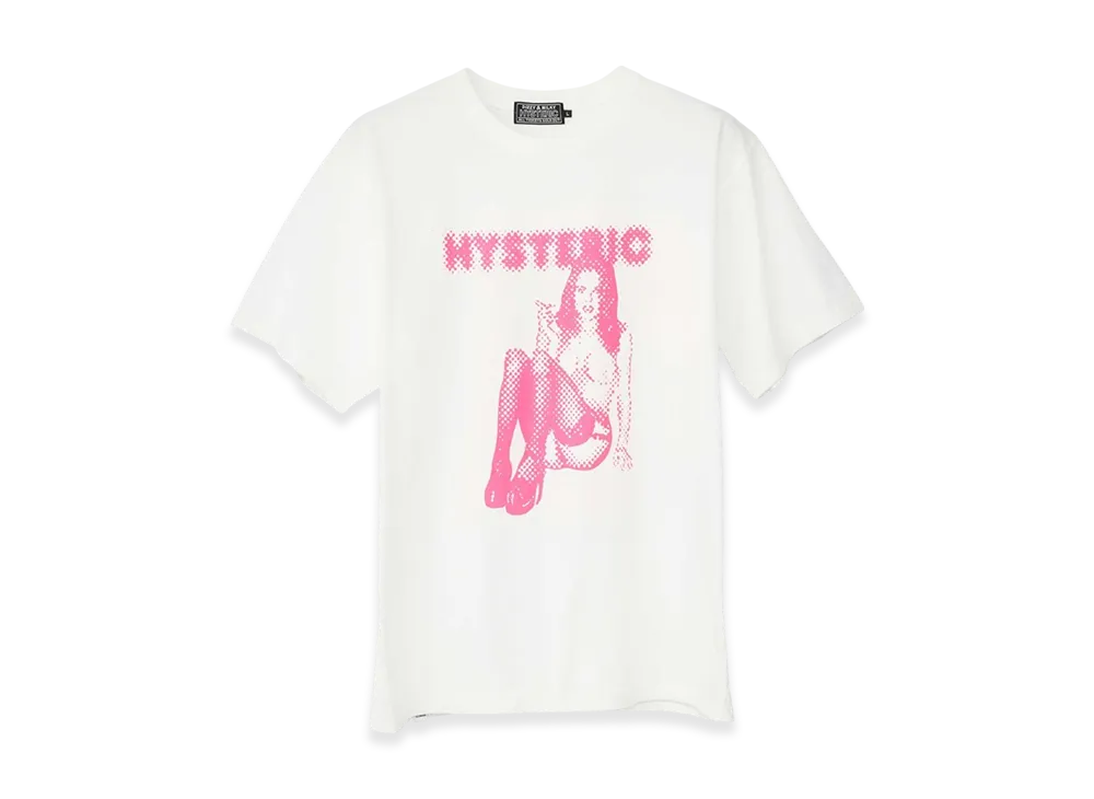 HYSTERIC GLAMOUR Smoking Dot Girl T-Shirt "White"