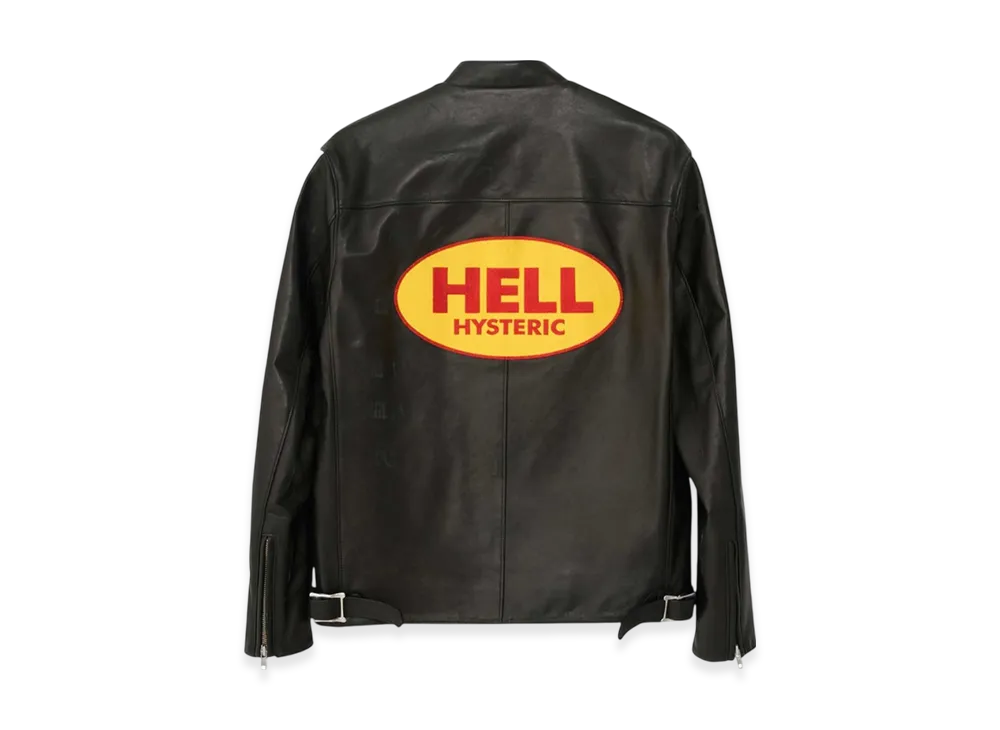 HYSTERIC GLAMOUR Hell Patch Racing Jacket "Black"