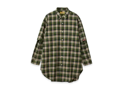 HYSTERIC GLAMOUR Bad Ass Mama Arm Slit Shirt "Green"