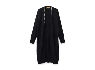 HYSTERIC GLAMOUR Studded Long Cardigan "Black"