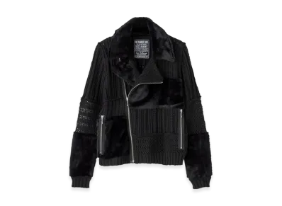 HYSTERIC GLAMOUR Scratch Riders Jacket "Black"