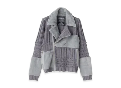 HYSTERIC GLAMOUR Scratch Riders Jacket "Gray"